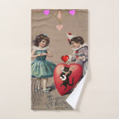 Badhanddoekensets Valentijnsdag, Retro Bad Handdoek (Handdoek)