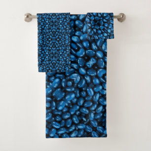 Badhanddoekset Blauwe gelei bonen Bad Handdoek