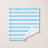 Badhanddoekset Clearwater Stripe capri blauw Bad Handdoek (Wasdoekje)