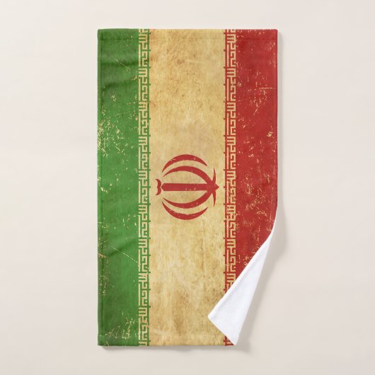 Badhanddoekset Iran Flag  ontwerp Bad Handdoek (Handdoek)