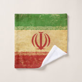 Badhanddoekset Iran Flag  ontwerp Bad Handdoek (Wasdoekje)
