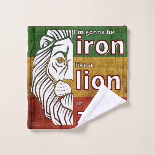 badhanddoekset "IRON LION" Bad Handdoek (Wasdoekje)