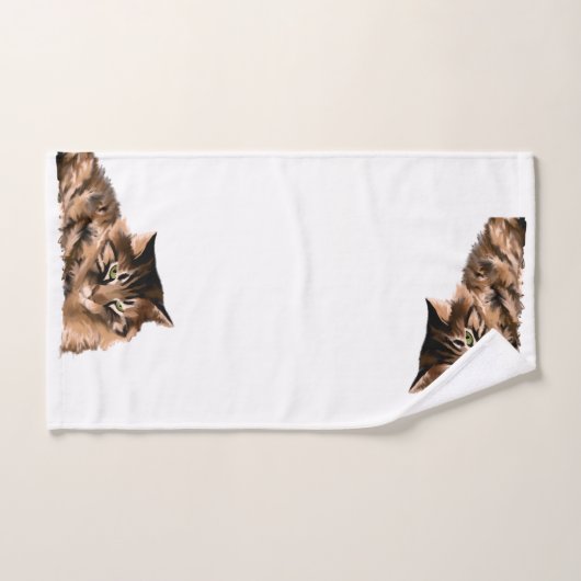 Badhanddoekset - Maine Coon Cat Bad Handdoek (Handdoek)