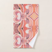 Badhanddoekset Perzik Dahlia Abstract Bad Handdoek (Handdoek)