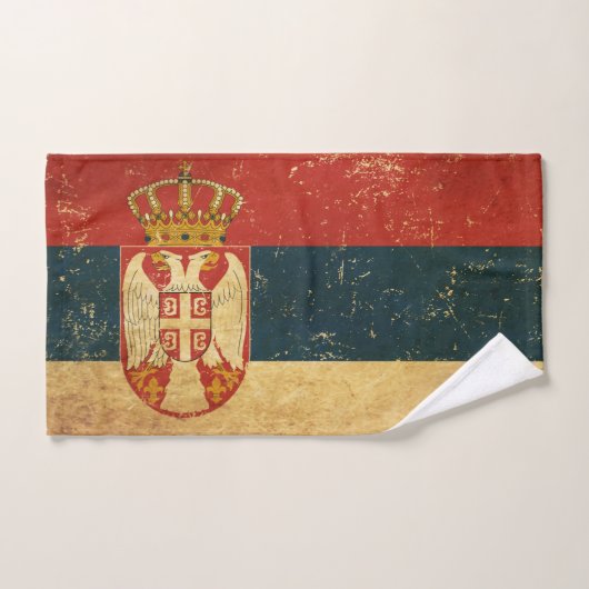Badhanddoekset Servië vlag Bad Handdoek (Handdoek)