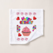 Badhanddoeksets, Happy Birthday Happy Valentijns Bad Handdoek (Wasdoekje)