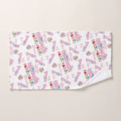Badhanddoeksets, Happy Birthday Vieren Roze Bad Handdoek (Handdoek)