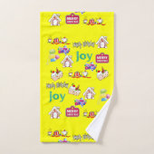 Badhanddoeksets, Happy Birthday Vrolijk kerstfeest Bad Handdoek (Handdoek)