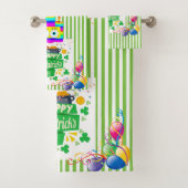 Badhanddoeksets, St. Patrick's Day Happy Birthday Bad Handdoek (Insitu)
