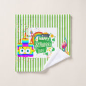 Badhanddoeksets, St. Patrick's Day Happy Birthday Bad Handdoek (Wasdoekje)