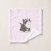 Badhandelsenset met Moppige Kittens Bad Handdoek (Wasdoekje)