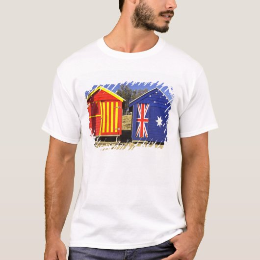 Badhokjes, Middle Brighton Beach, Port 2 T-shirt (Voorkant)