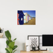 Badhokjes, Middle Brighton Beach, Port Poster (Thuiskantoor)
