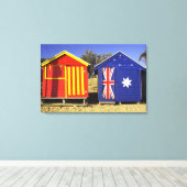 Badhokken, Middle Brighton Beach, Port 2 Canvas Afdruk (Insitu (Houten vloer))
