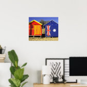 Badhokken, Middle Brighton Beach, Port 2 Poster (Thuiskantoor)