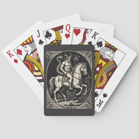 Badin Demonen Krijger Majesteit Pokerkaarten (Achterkant)