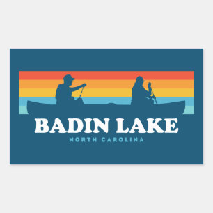 Badin Lake North Carolina Canoe Rechthoekige Sticker