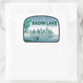 Badin Lake North Carolina Deer Rechthoekige Sticker (Tas)