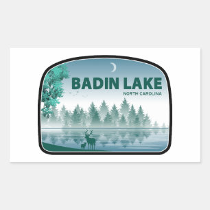 Badin Lake North Carolina Deer Rechthoekige Sticker