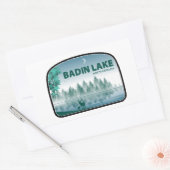 Badin Lake North Carolina Deer Rechthoekige Sticker (Envelop)