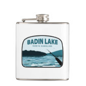 Badin Lake North Carolina Gevist Rod Heupfles (Voorkant)