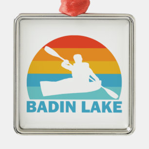 Badin Lake North Carolina Kayak Metalen Ornament