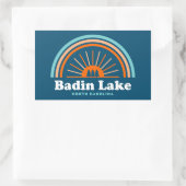 Badin Lake North Carolina Rainbow Rechthoekige Sticker (Tas)