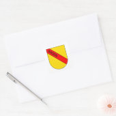 Badisches Wappen mit Schrift Vierkante Sticker (Envelop)
