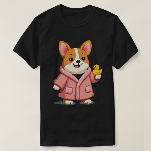 Badjas Corgi T-shirt (Design voorkant)