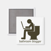 Badkamer Blogger Griege Magneet (Voorkant / Achterkant)