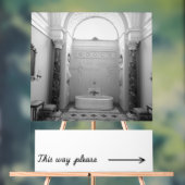 Badkamer bord met originele foto van reizen (Neutraal)