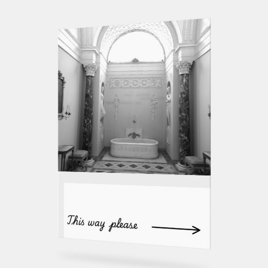 Badkamer bord met originele foto van reizen (Hoek)