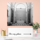 Badkamer bord met originele foto van reizen (Huwelijk)