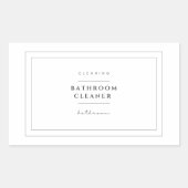 Badkamer Cleaner Label Stickers (Voorkant)