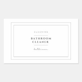 Badkamer Cleaner Label Stickers