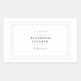 Badkamer Cleaner Label Stickers