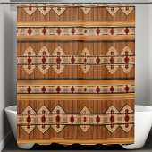 Badkamer Douche Gordijn Rustieke Horizontale Stijl