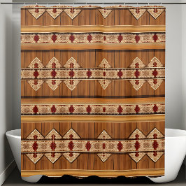 Badkamer Douche Gordijn Rustieke Horizontale Stijl