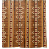 Badkamer Douche Gordijn Rustieke Verticale Stijl (Voorkant)