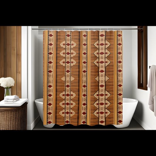 Badkamer Douche Gordijn Rustieke Verticale Stijl