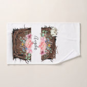 Badkamer handdoek Floral Uil (Handdoek)