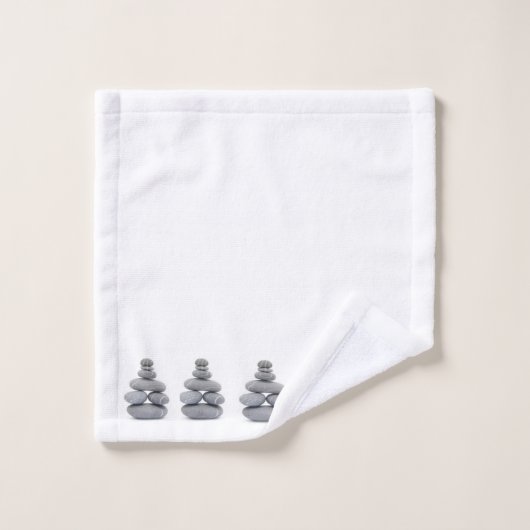 Badkamer handdoek kiezelstenen (Wasdoekje)