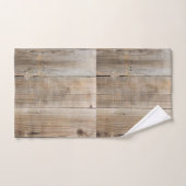 Badkamer Handdoek Rustiek Hout Beige (Handdoek)