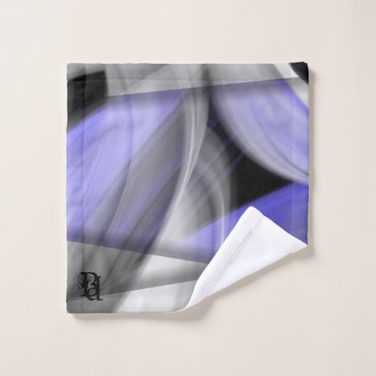 Badkamer Handdoek Set Abstract Huis Lavendel Viole (Wasdoekje)