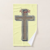 Badkamer handdoek set gele achtergrond (Handdoek)