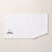 Badkamer Handdoek Set  | Letter "A" Monogram | Dec (Handdoek)