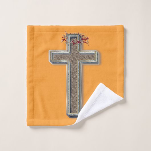 Badkamer handdoek set Sinaasappels achtergrond (Wasdoekje)