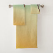 Badkamer handdoek set strand zonsondergang palmboo (Insitu)