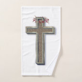 Badkamer handdoek set witte achtergrond (Handdoek)