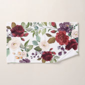 Badkamer handdoek set witte rozen goud geometrisch (Handdoek)